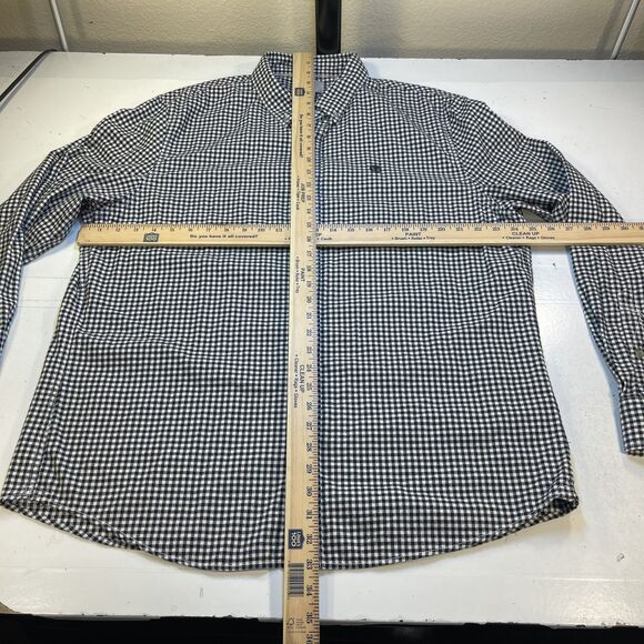 TIMBERLAND Shirt Sz XXL Slim Fit Flannel Button Up Long Sleeve  Houndstooth - Picture 4 of 6